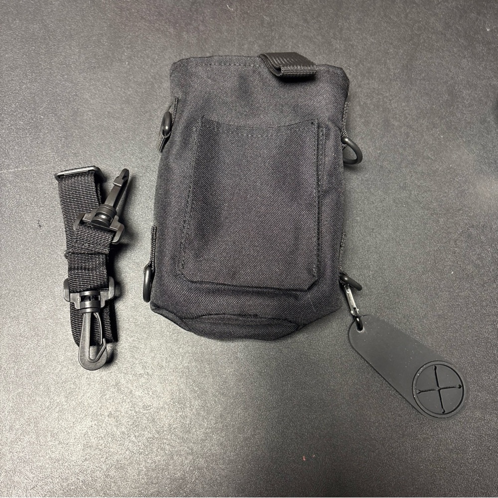 Tactical Compact Pouch, Black, with Water Bottle Holder